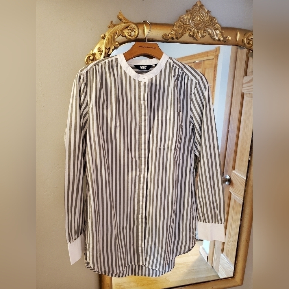 Landsend Long Button Down